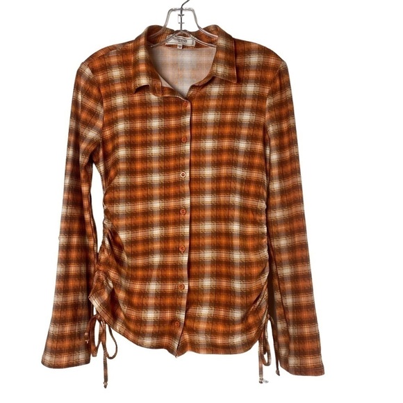 𝅺ny-la no comment Button Down Plaid Shirt - Picture 1 of 6